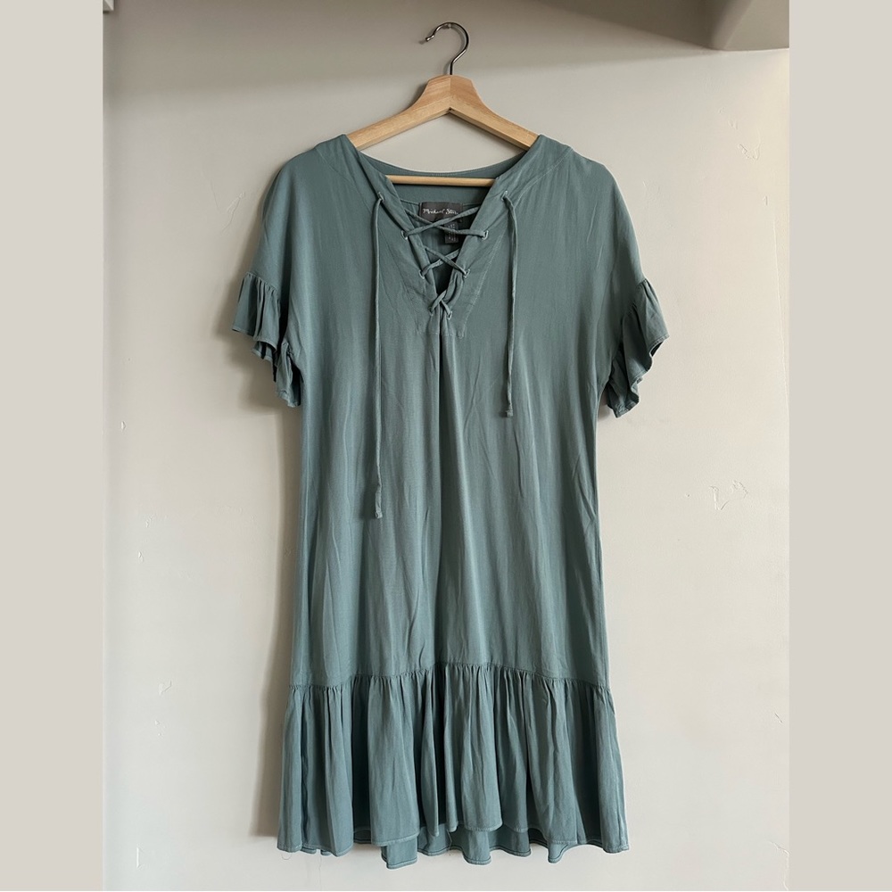 Anthropologie Flowy Michael Stars Light Blue Dress